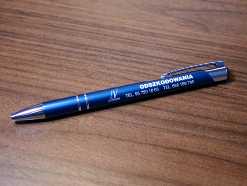 Metalowy długopis z grawerem