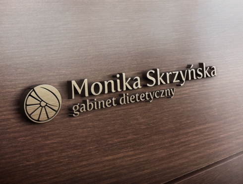 Logo Monika Skrzyńska gabinet dietetyczny - wizualizacja