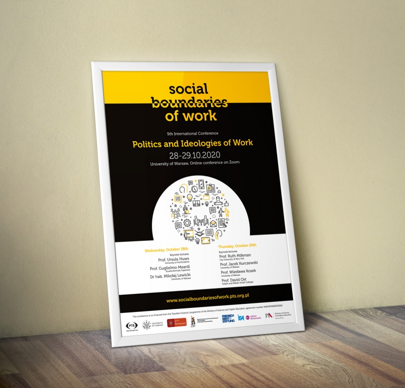 Plakat promujący V konferencję Social Boundaries of Work